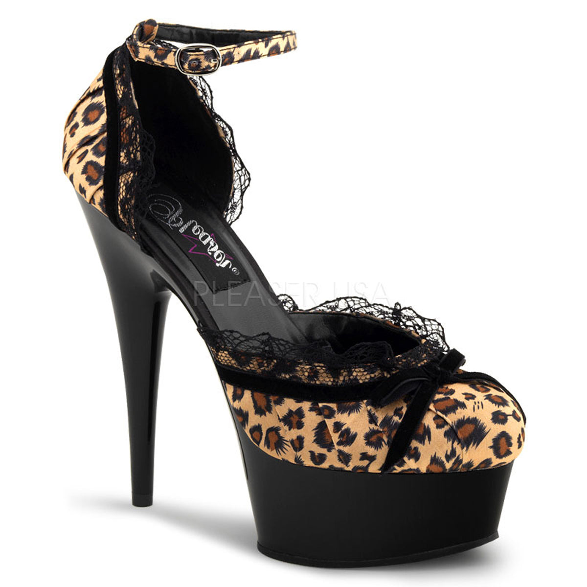 DELIGHT-676AP Satin Leopard
