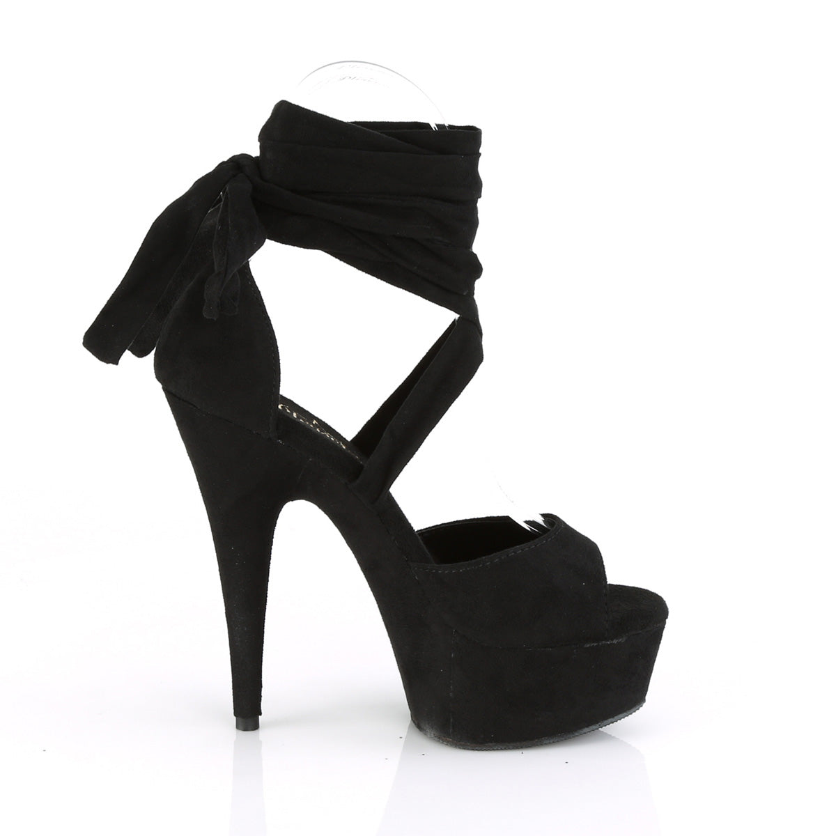DELIGHT-679 Black Faux Suede/Black Faux Suede
