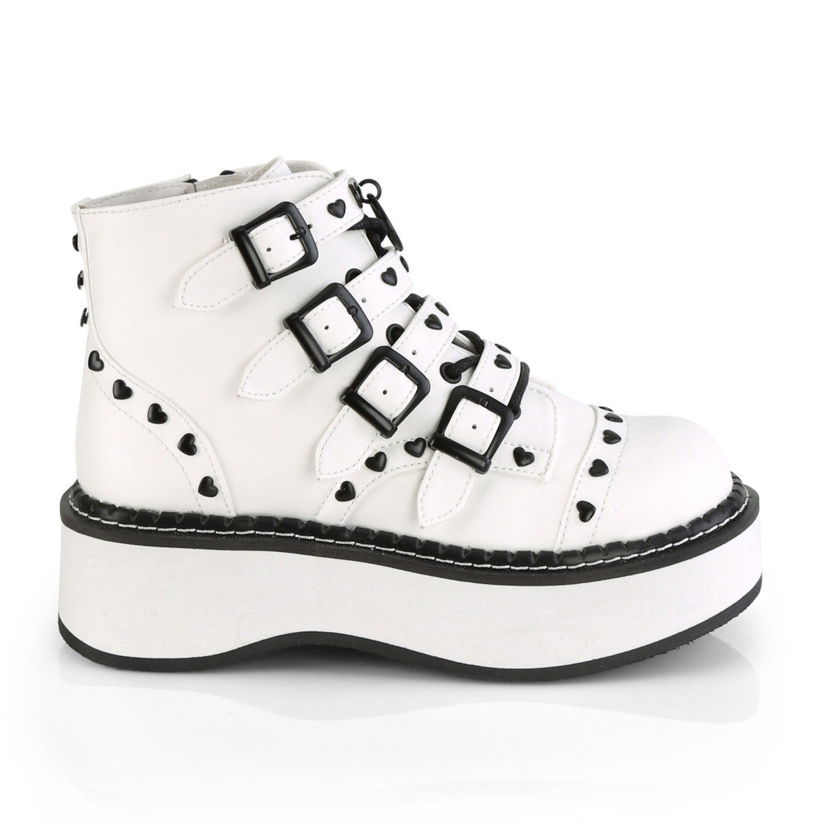 EMILY-315 White Vegan Leather