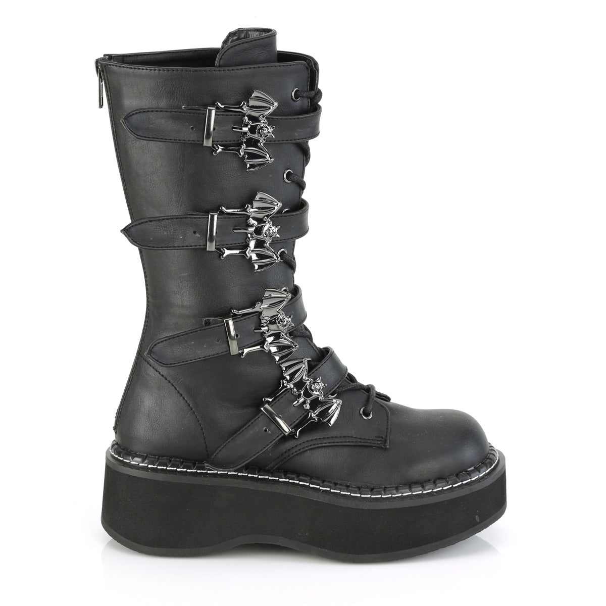 EMILY-322 Black Vegan Leather