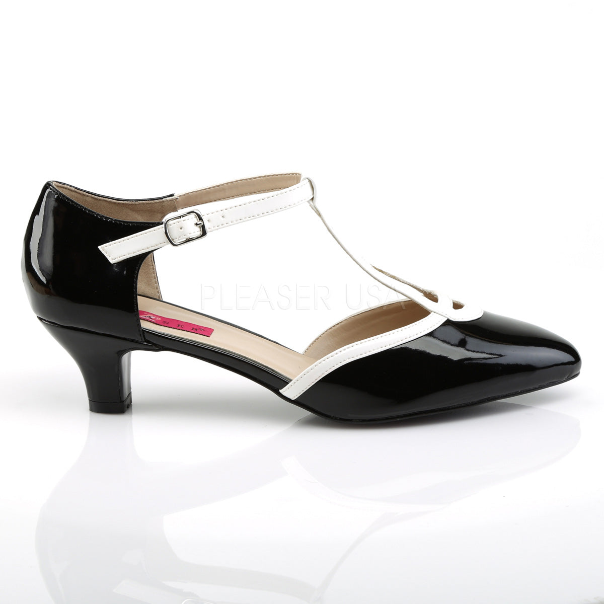 FAB-428 Black-White Patent/White