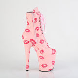 FLAMINGO-1020KISSES  Baby Pink Faux Leather