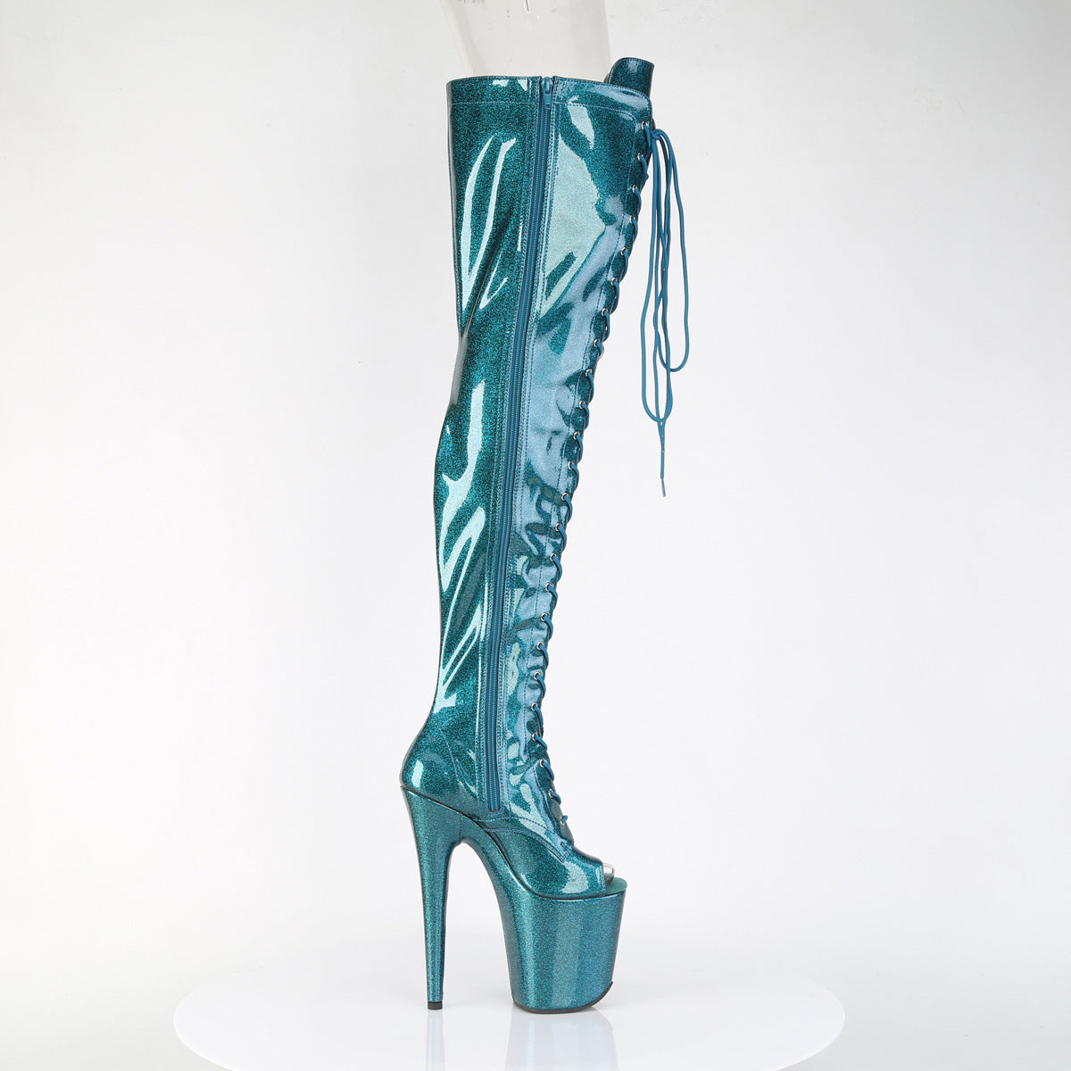 FLAMINGO-3021GP Teal Glitter Patent/M