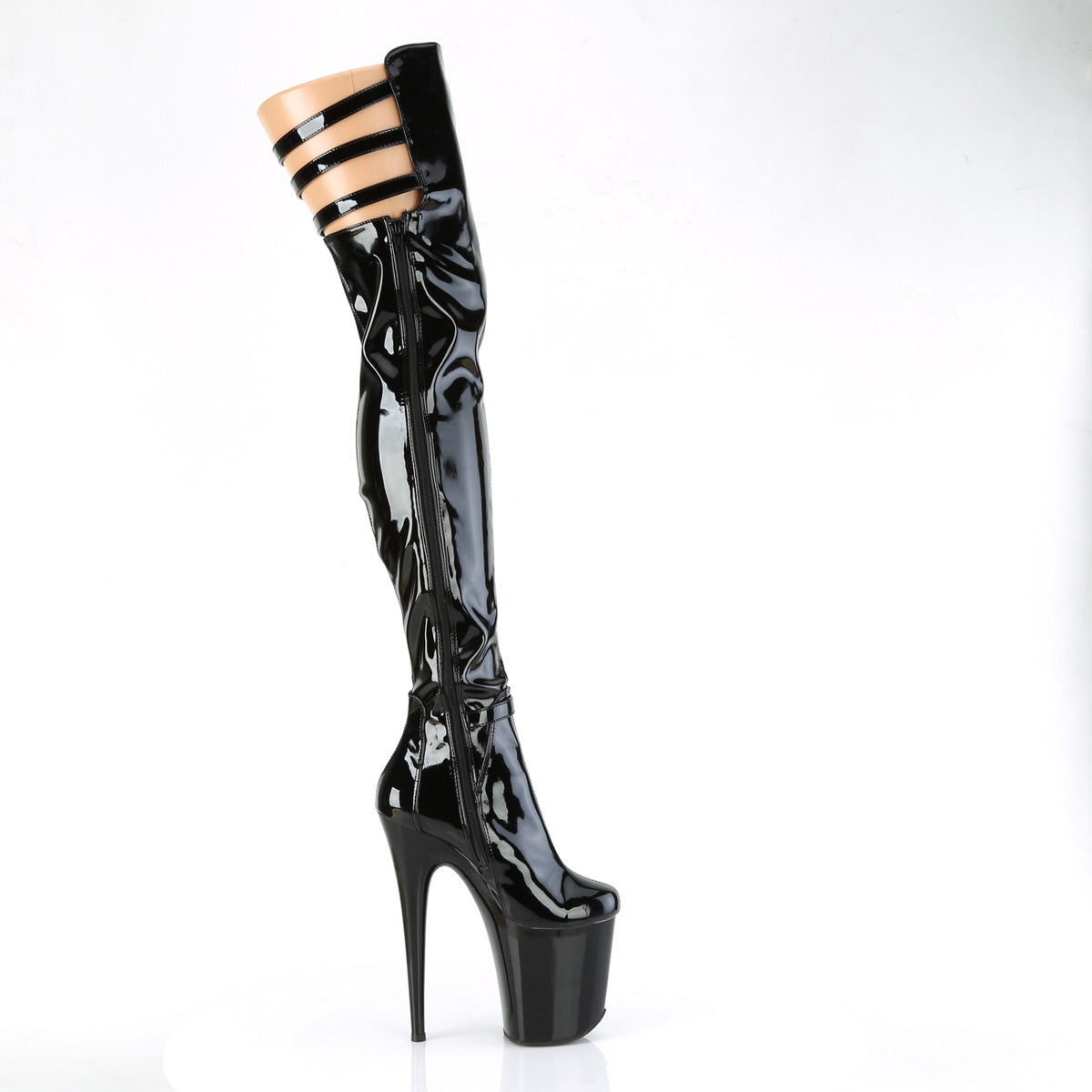FLAMINGO-3055 Black Stretch Patent/Black