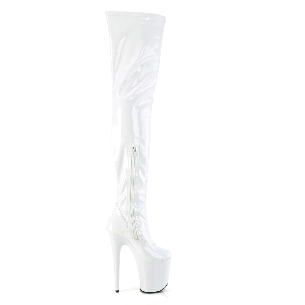 FLAMINGO-4000 White Stretch Patent/White
