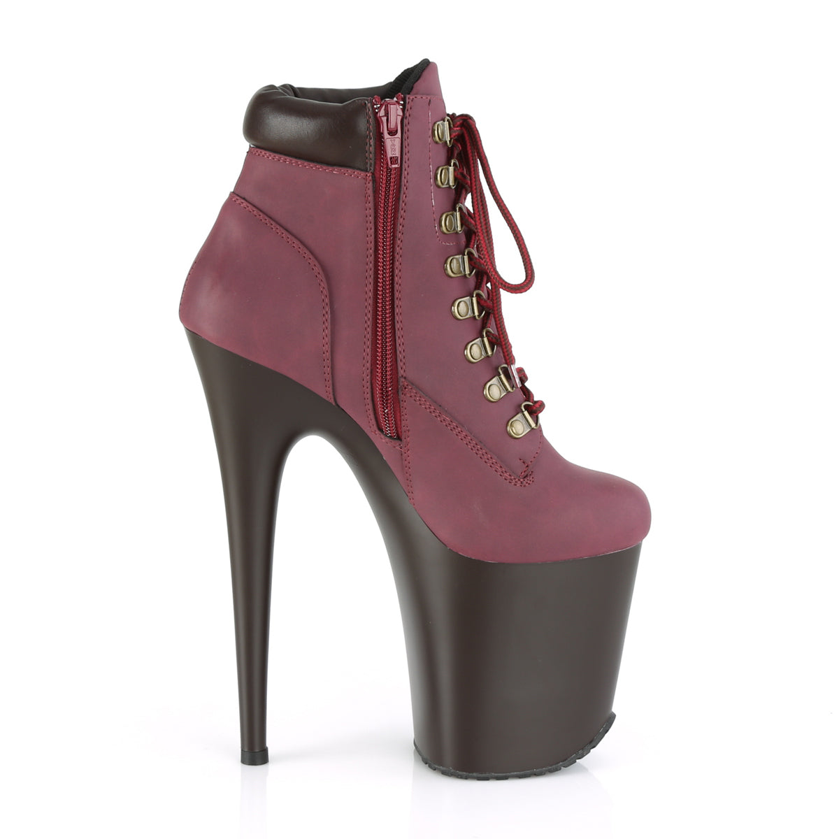 FLAMINGO-800TL-02 Burgundy Nubuck Faux Leather