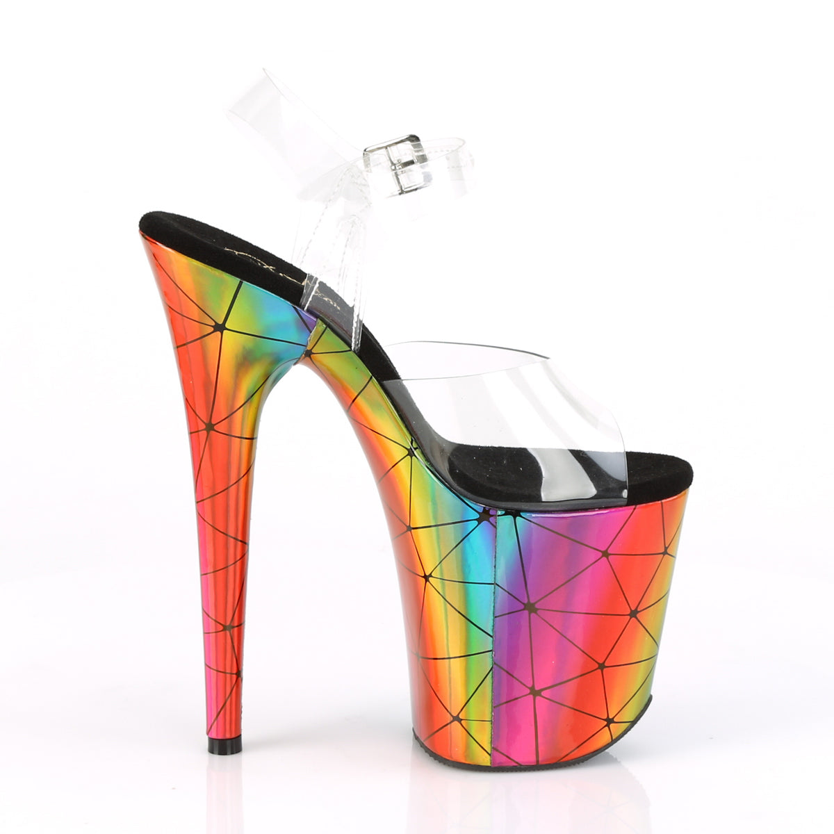FLAMINGO-808WR Clear/Laser Rainbow Hologram Wrapped