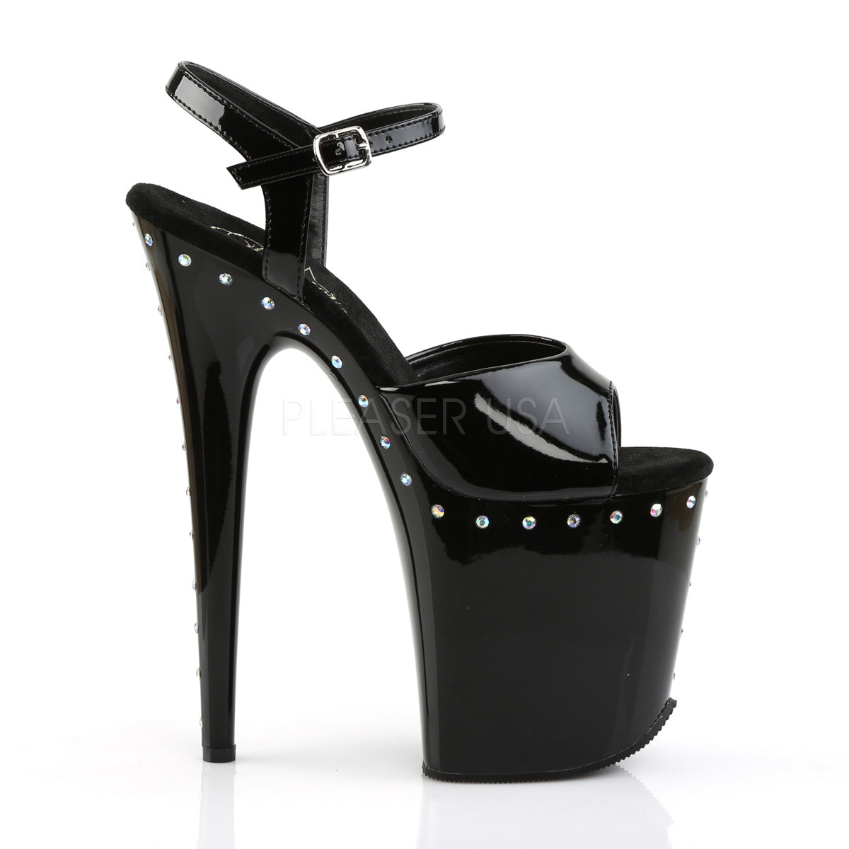 FLAMINGO-809ABLS Black Patent/Black