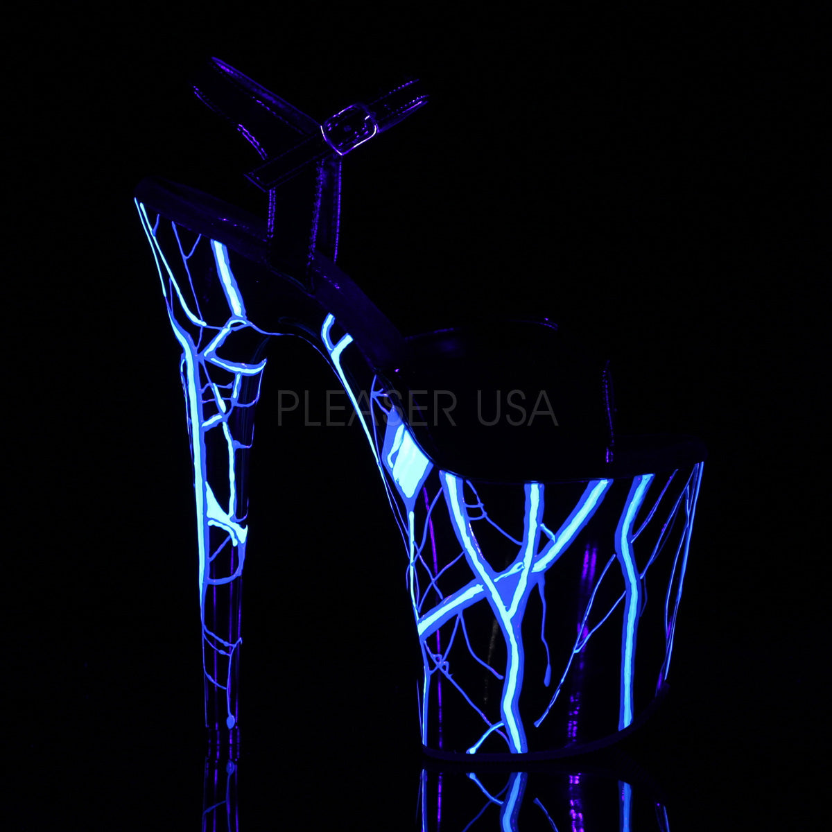 FLAMINGO-809NLB Black/Black-Neon Blue