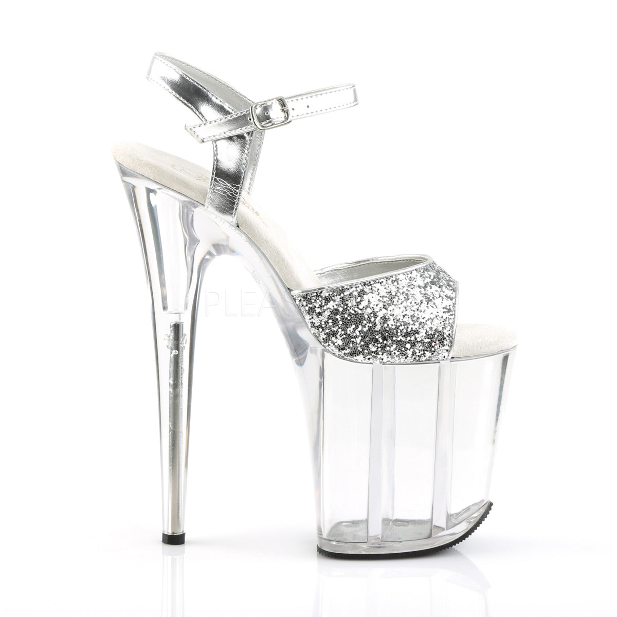 FLAMINGO-810 Glitter Silver Clear