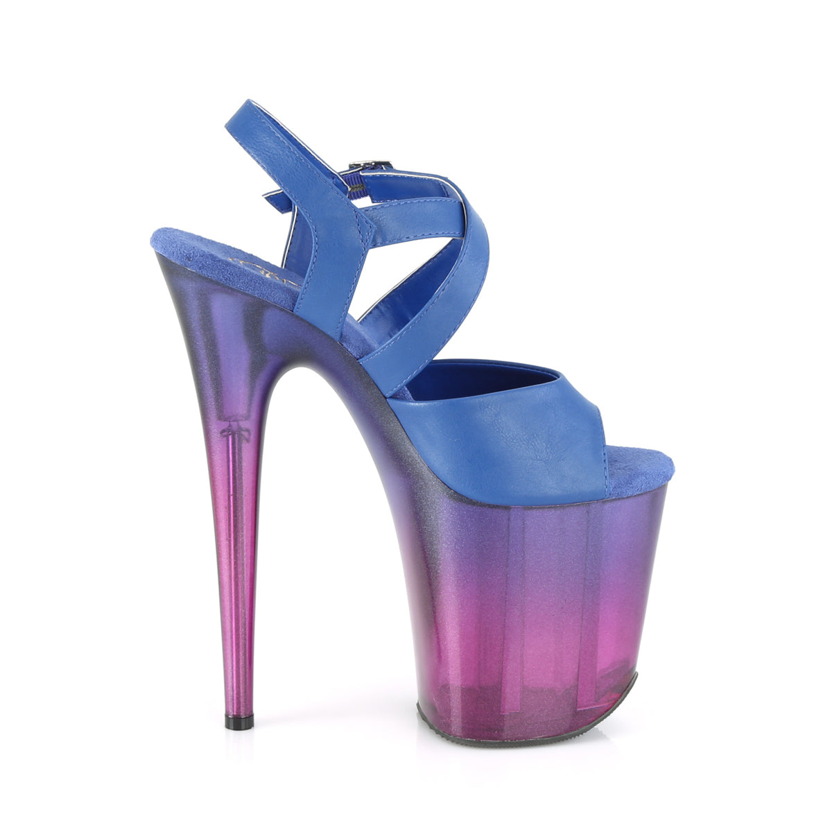 FLAMINGO-822T Blue Faux Leather/Blue-Purple Ombre