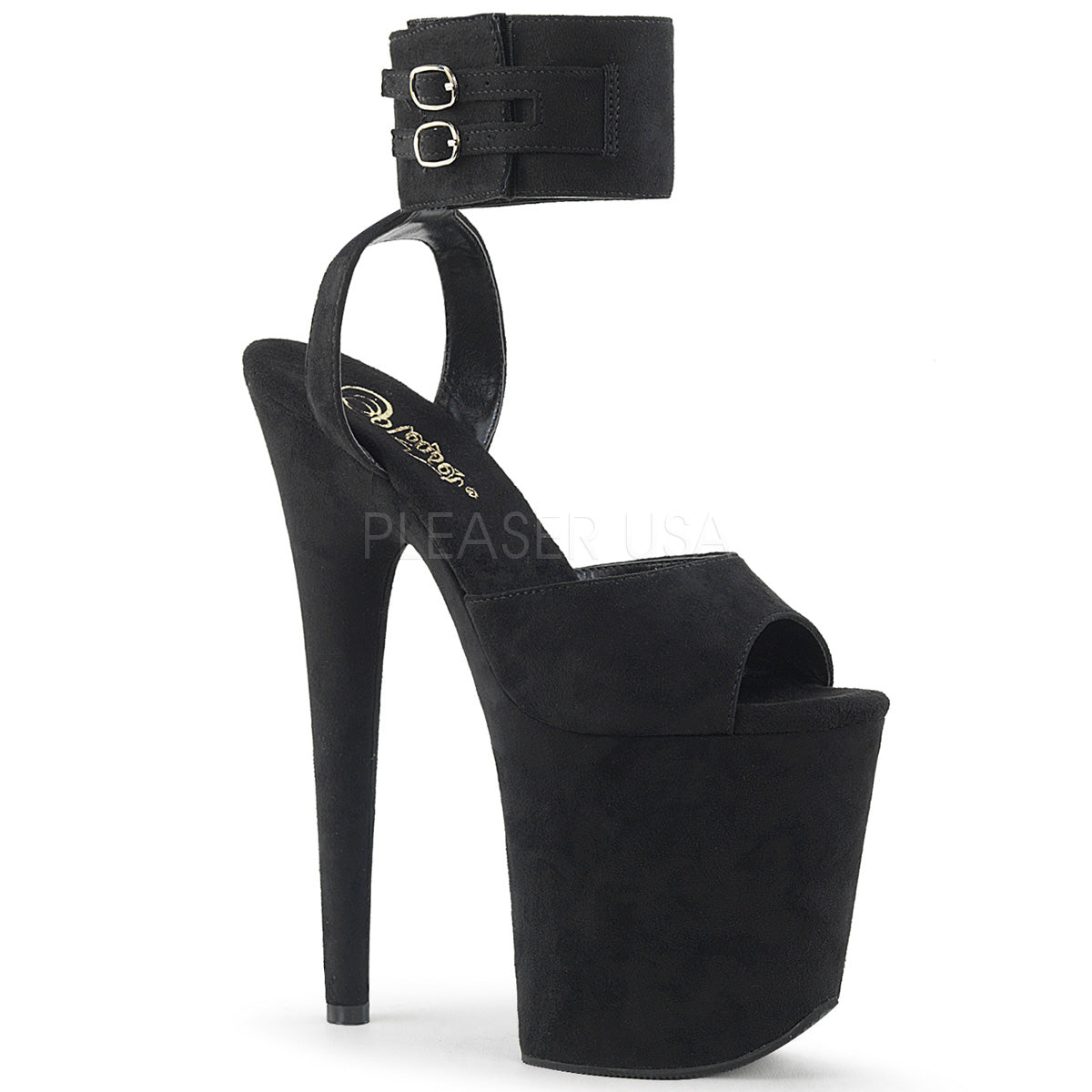 FLAMINGO-891 Black Faux Suede/Black Faux Suede