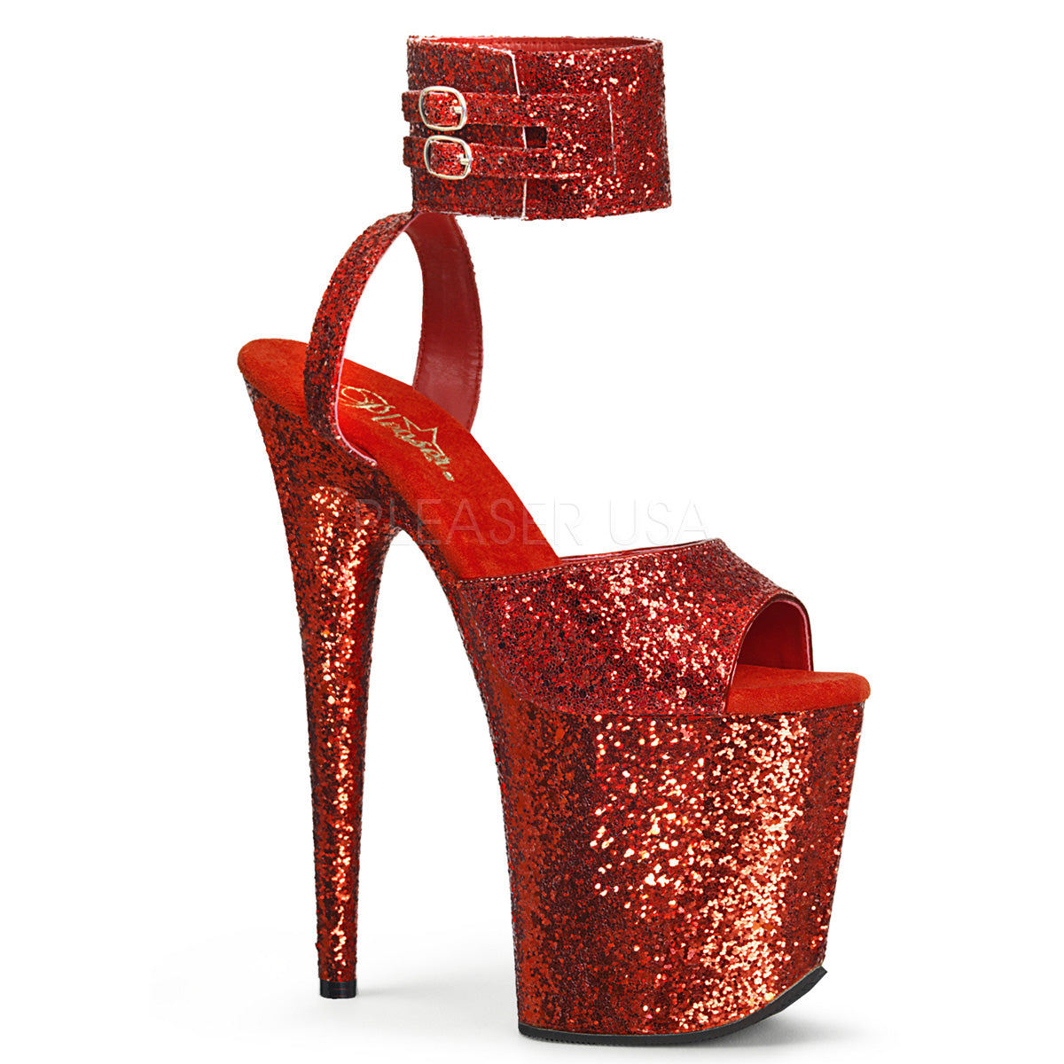 FLAMINGO-891LG Red Glitter/Red Glitter