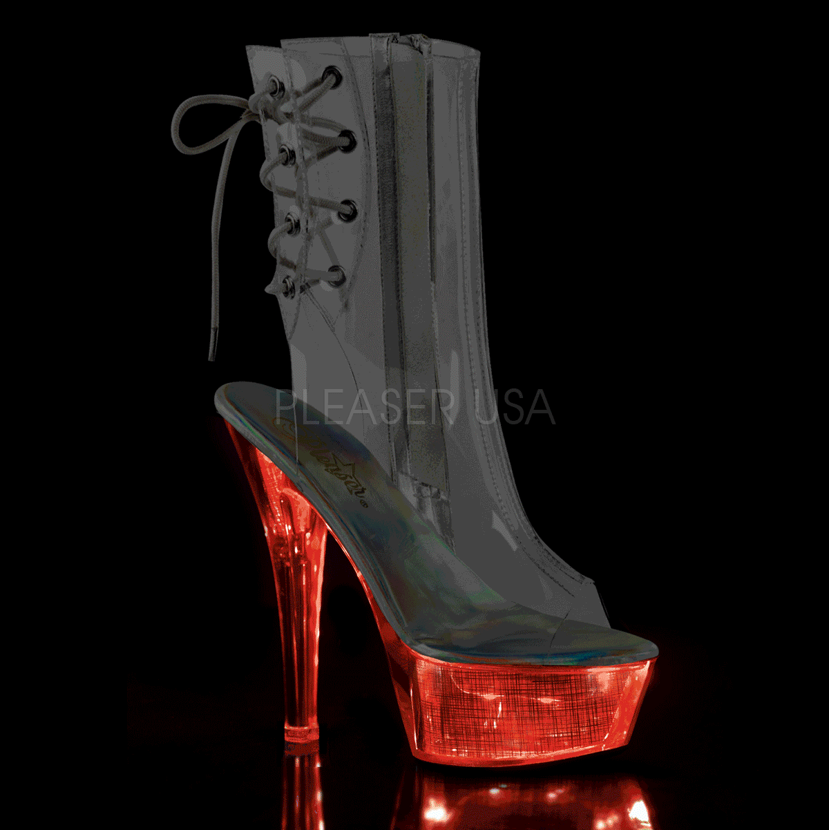 FLASHDANCE-1018C-CH Clear/Silver Hologram