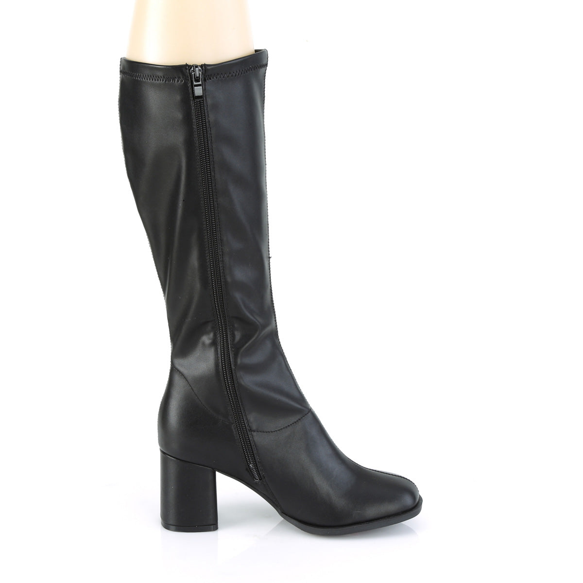 GOGO-300-2 Black Str. Faux Leather
