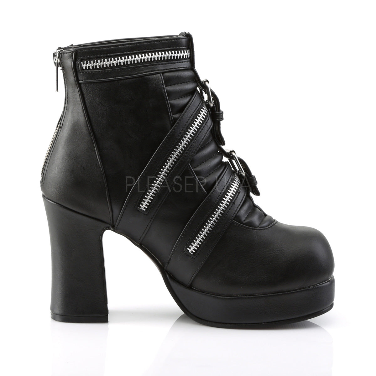 GOTHIKA-50 Black Vegan Leather