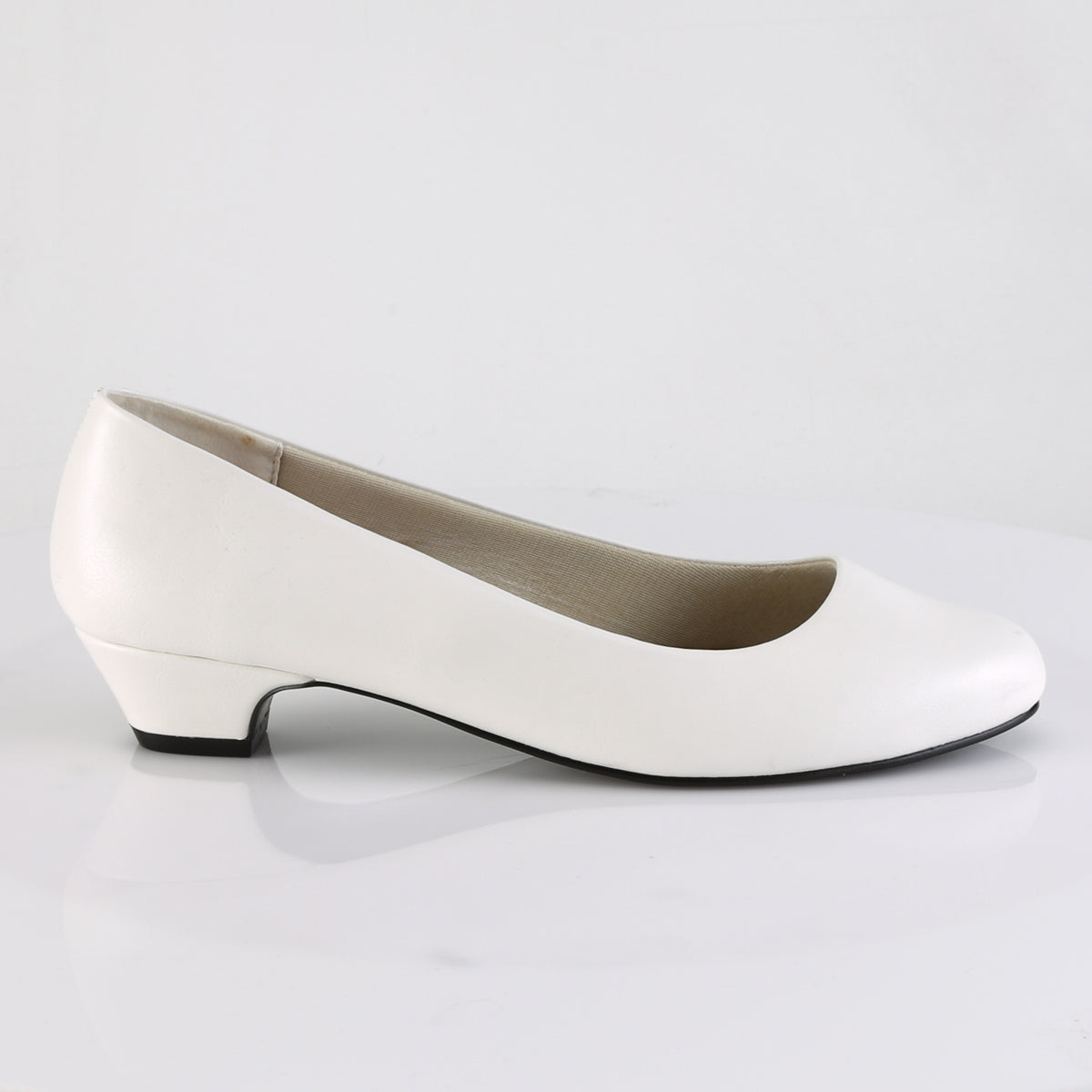 GWEN-01 White Faux Leather