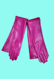 Vegan Leather Opera Length Gloves