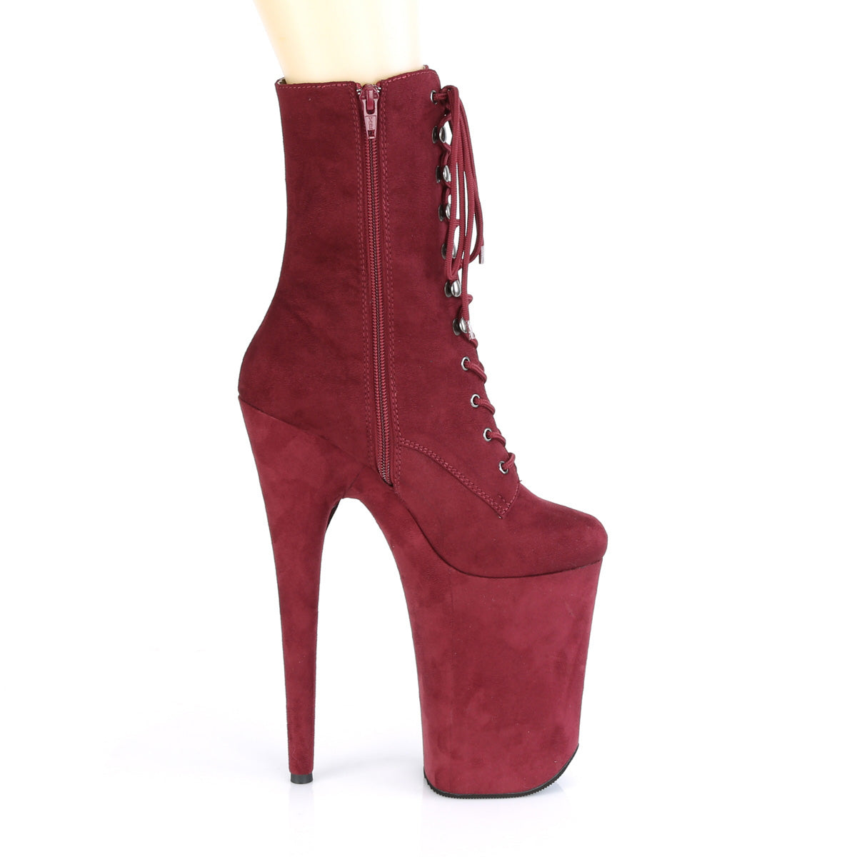 INFINITY-1020FS Burgundy Faux Suede/Burgundy Faux Suede