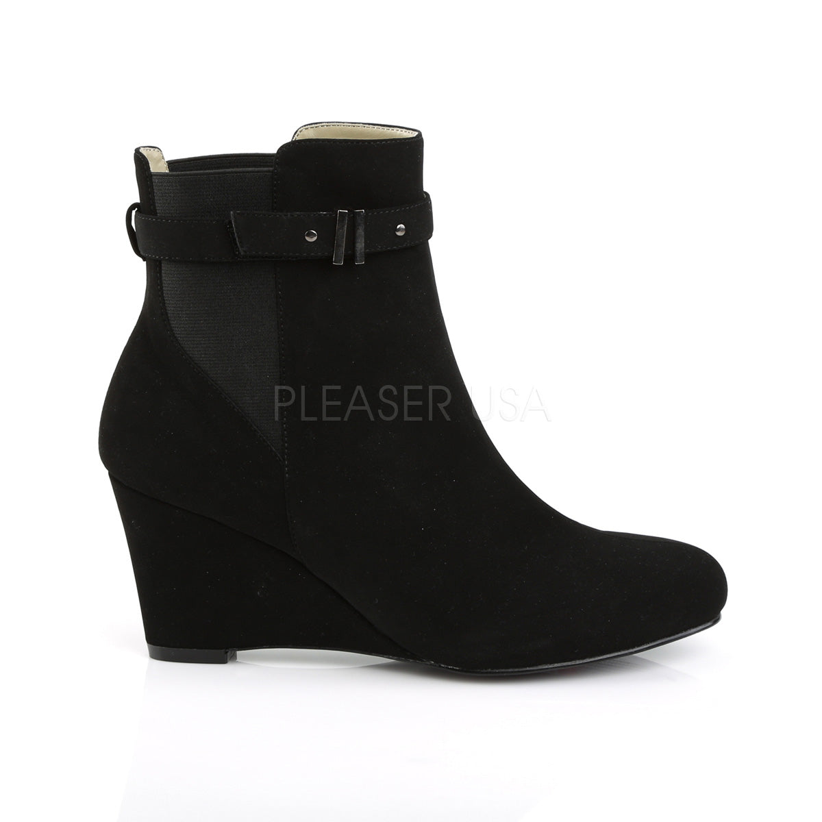 KIMBERLY-102 Black Nubuck Suede