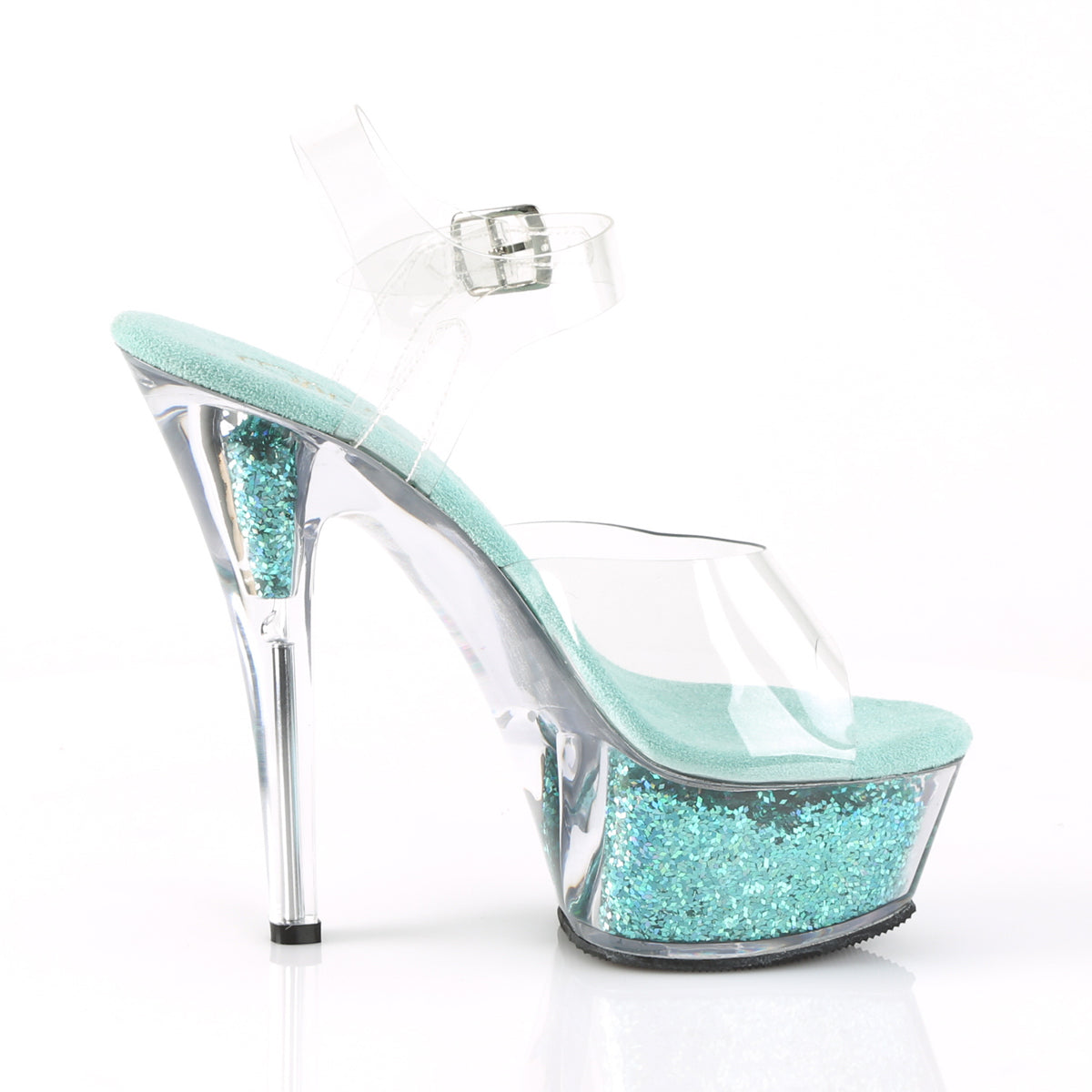 KISS-208GF Clear / Turquoise Multi Glitter