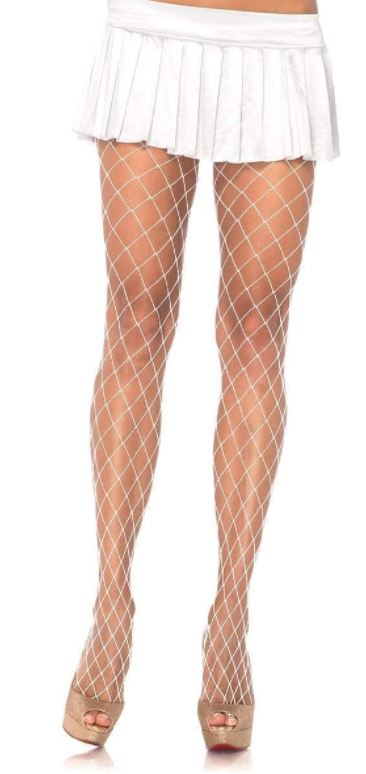 Music Legs Diamond Net Spandex Pantyhose 9024