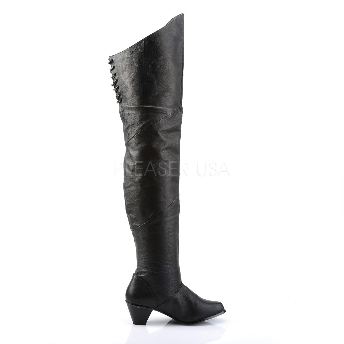 MAIDEN-8828 Black Leather (P)