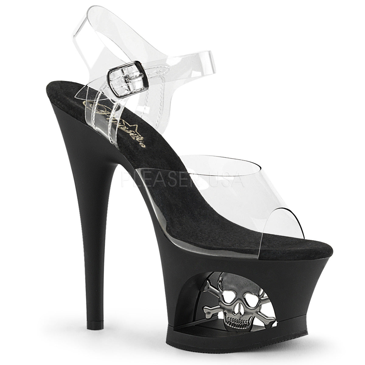 MOON-708SK Clear/Black Matte-Pewter