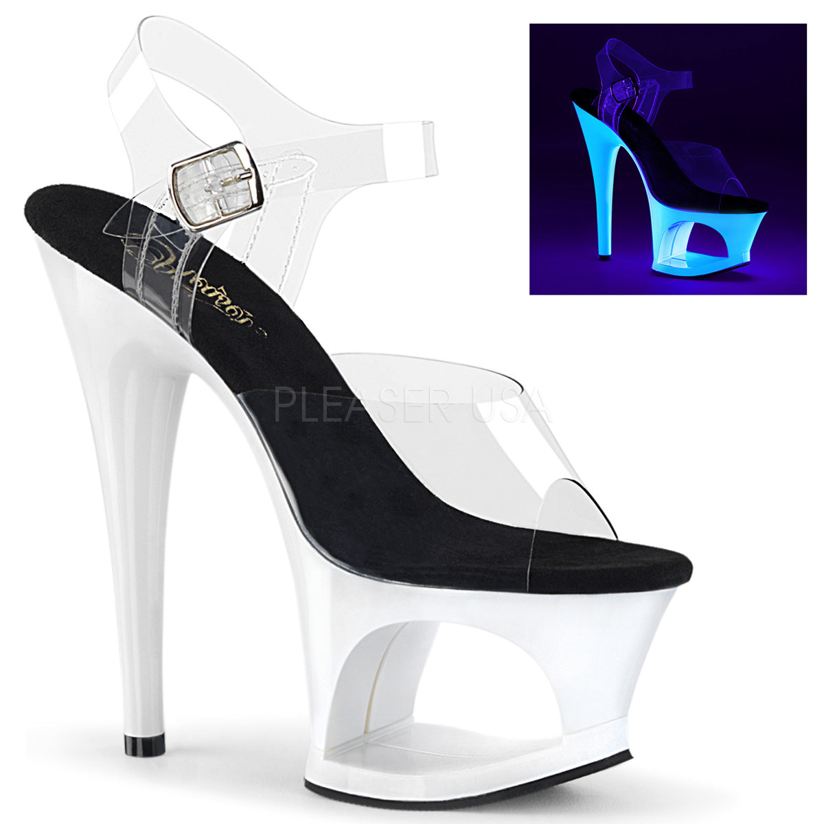 MOON-708UV Clear/Neon White