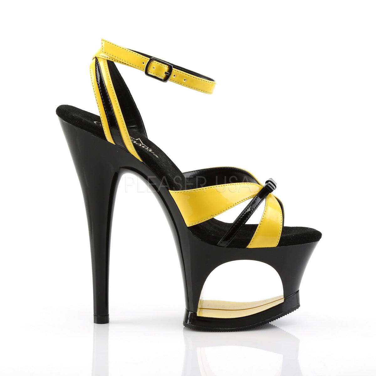 MOON-728 Yellow-Black Patent/Black