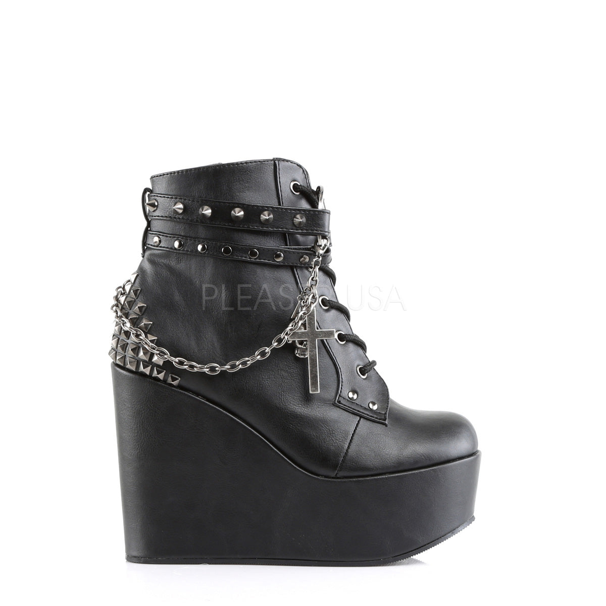 POISON-101 Black Vegan Leather