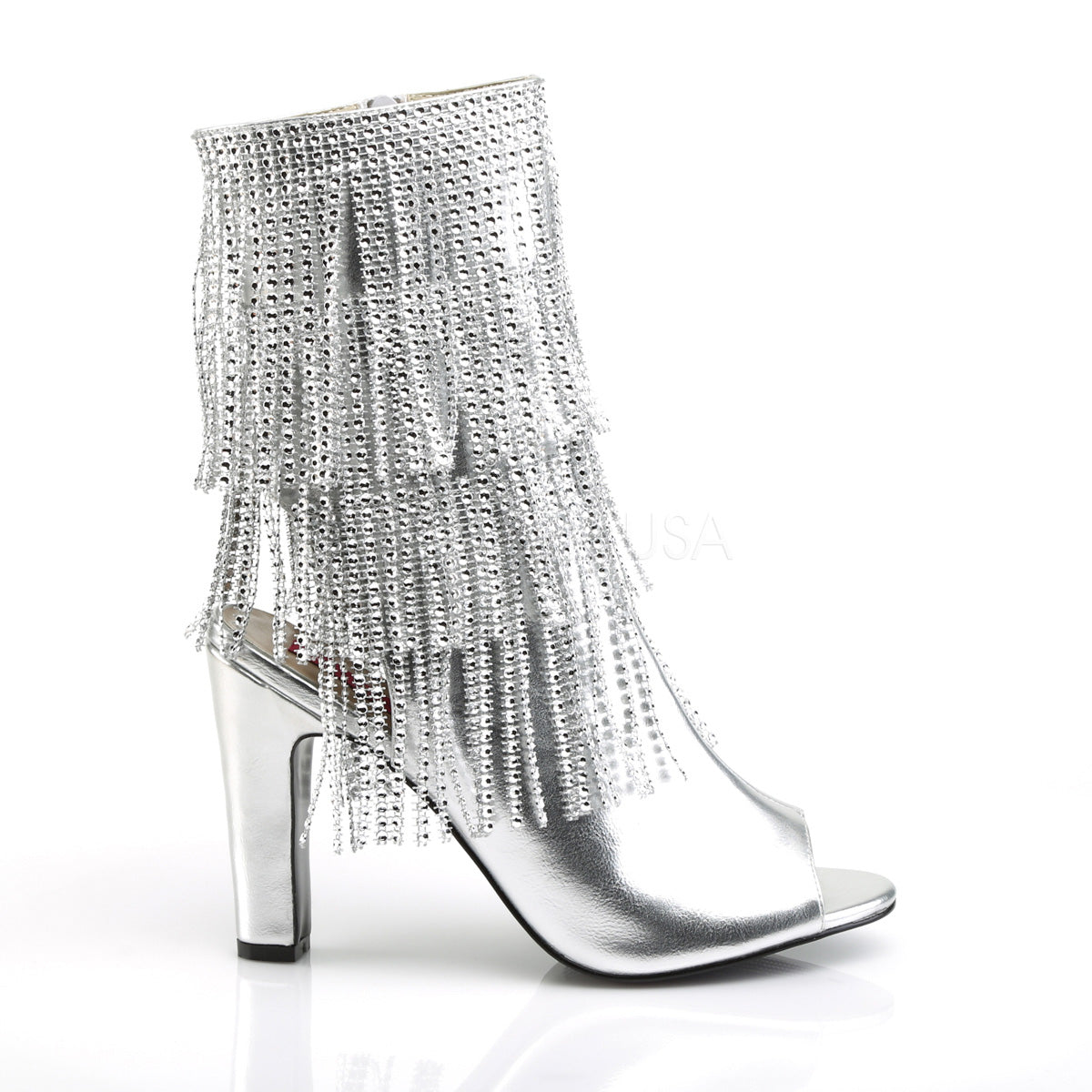 QUEEN-100 Silver Metallic Pu
