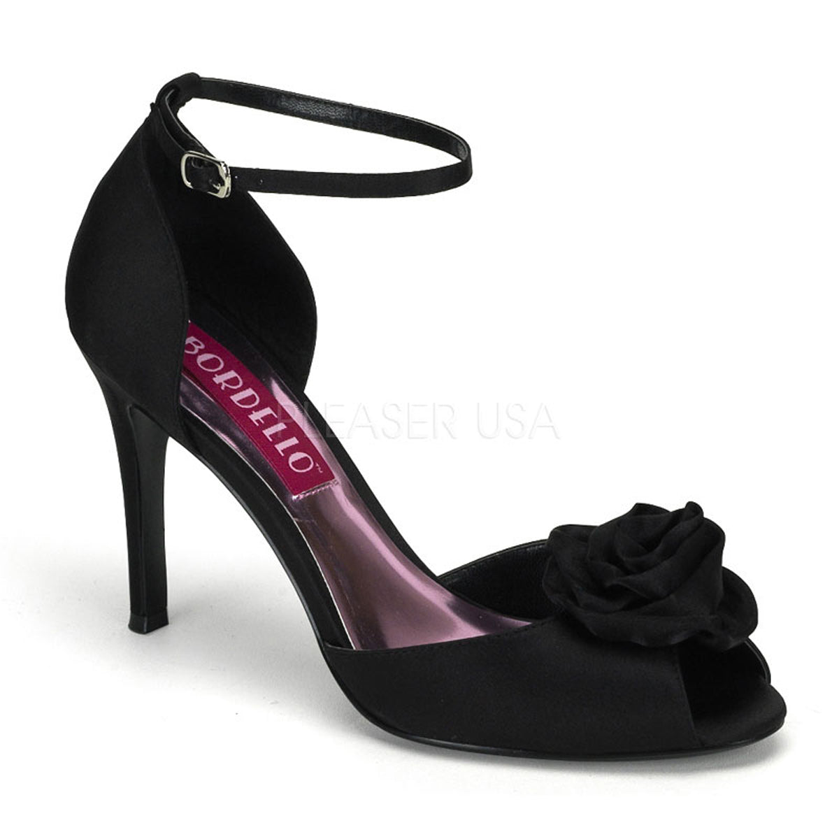 ROSA-02 Black Satin