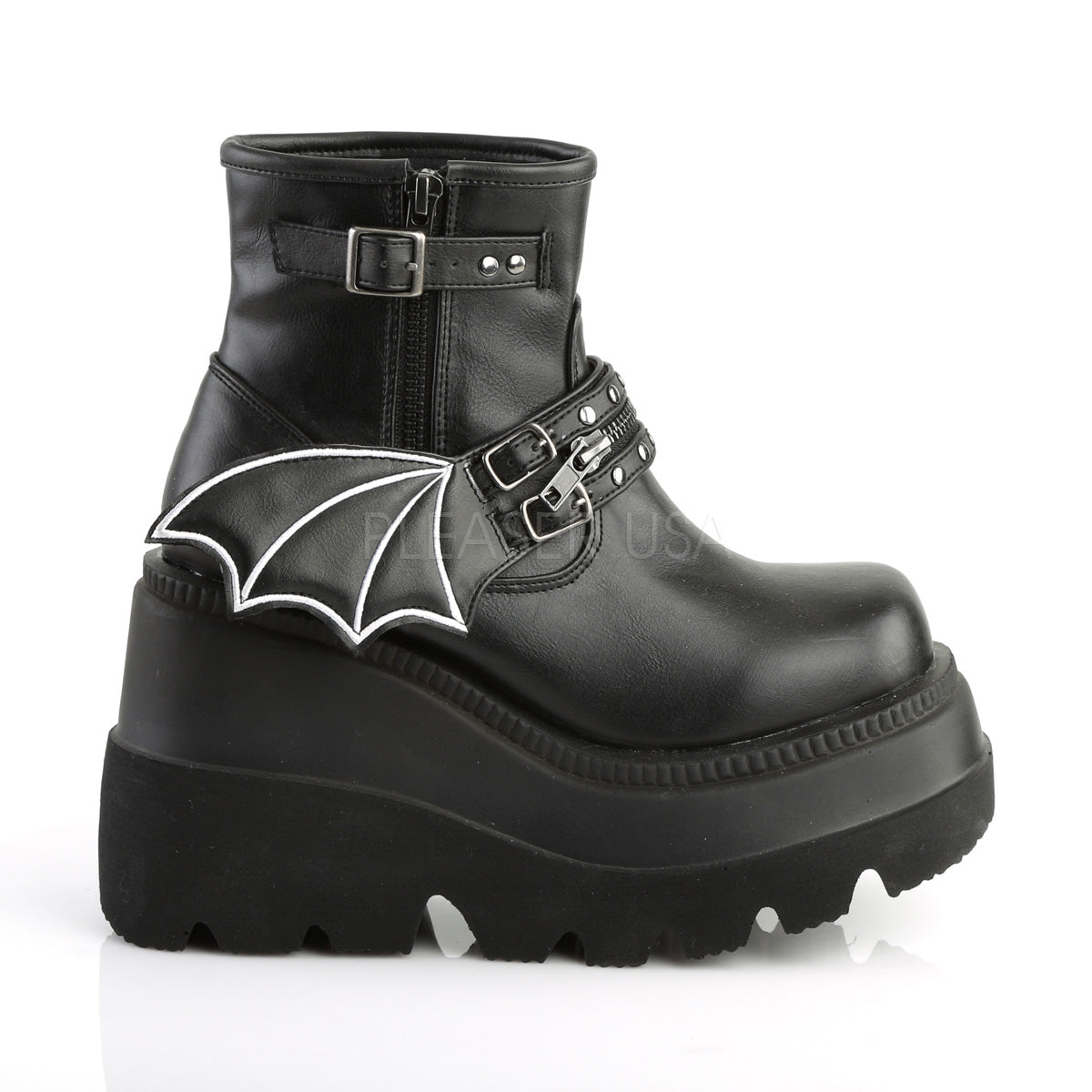 SHAKER-55 Black Vegan Leather