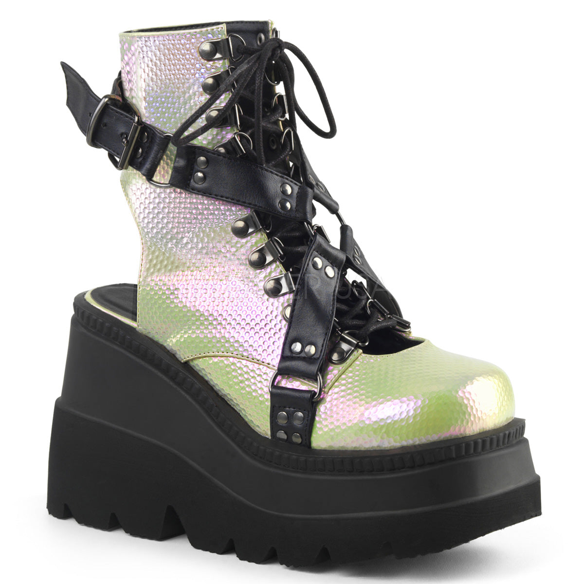 SHAKER-56 Green-Black Vegan Leather