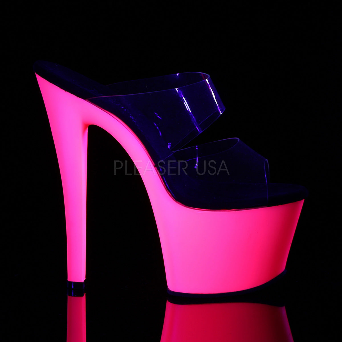 SKY-302UV Clear/Neon Hot Pink