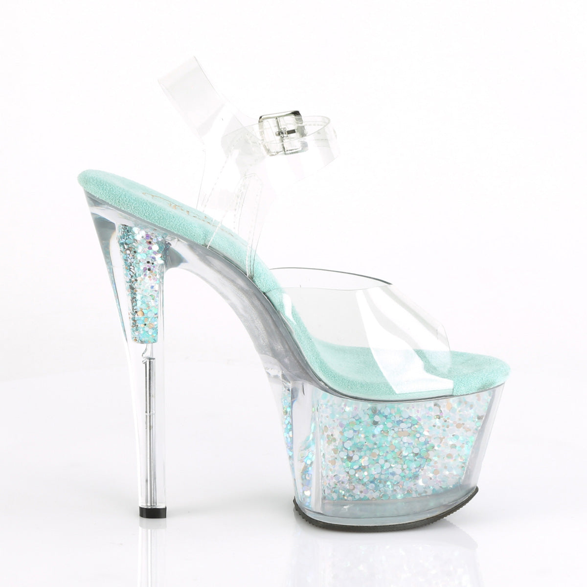 SKY-308CF Clear/Clear-Aqua Iridescent Glitter