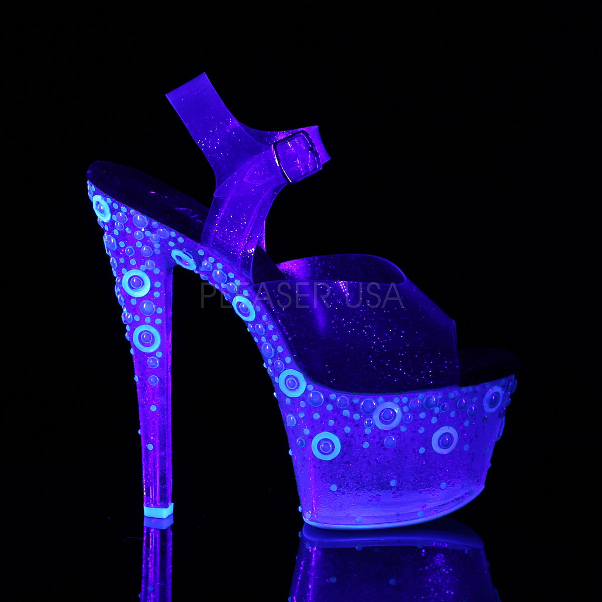 SKY-308UVMG Blue Tinted TPU/Neon Blue