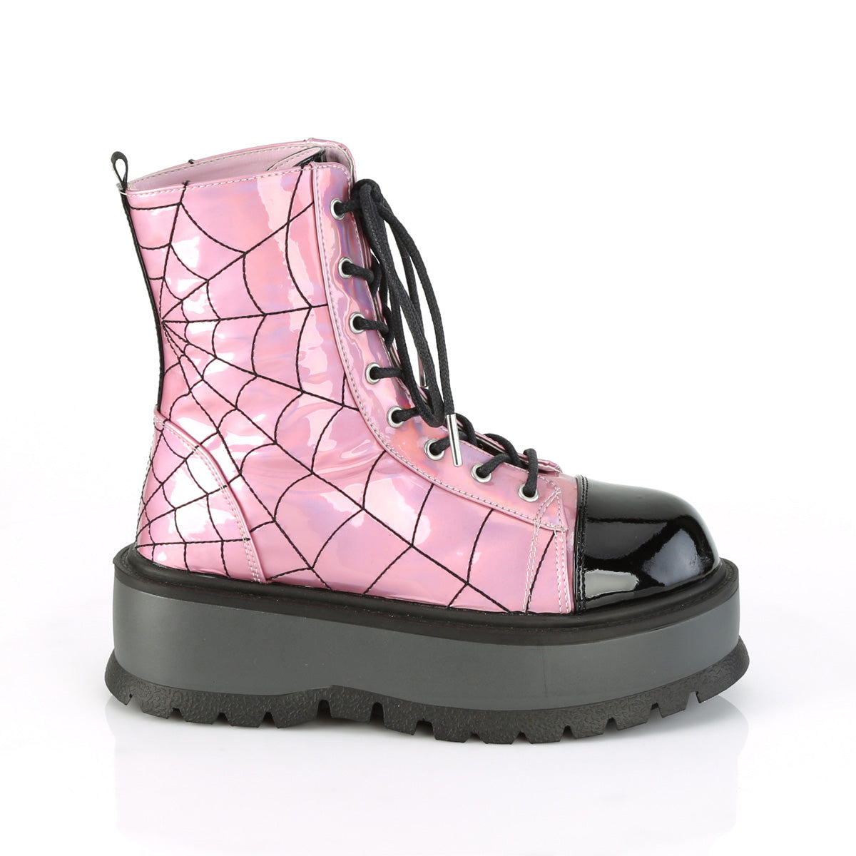 SLACKER-88 Pink Hologram-Black Patent