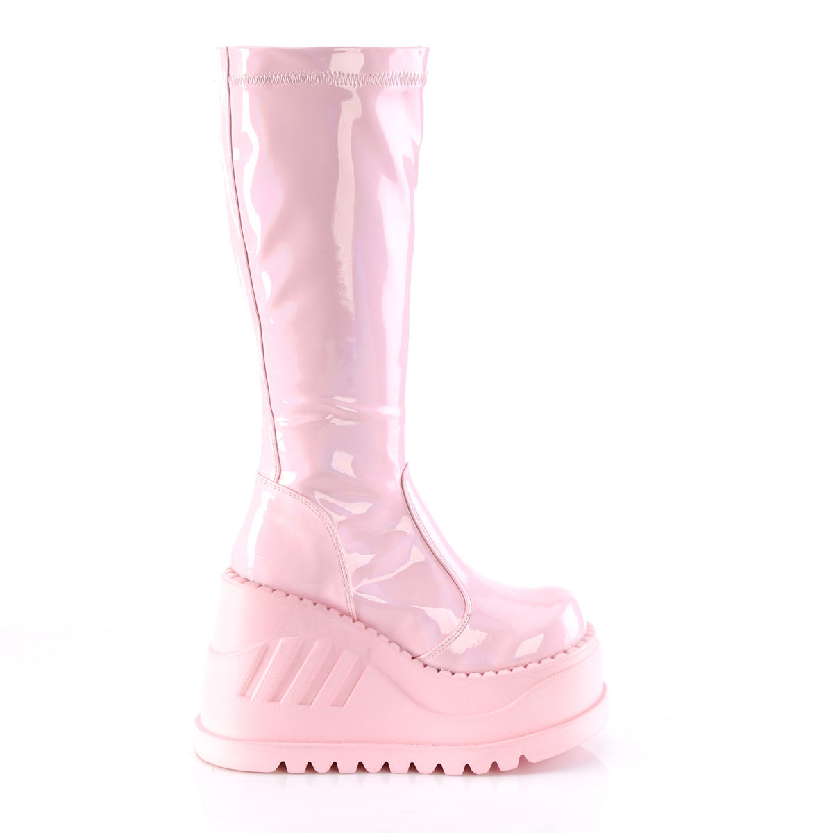STOMP-200 Baby Pink Hologram Stretch Patent