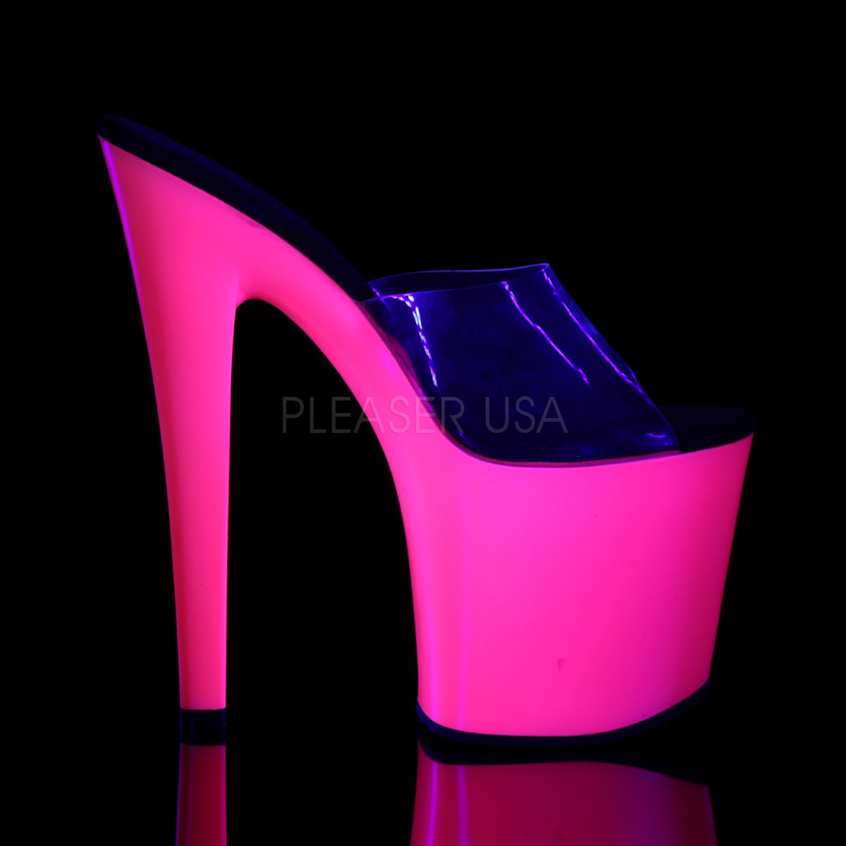 TABOO-701UV Clear/Neon Pink