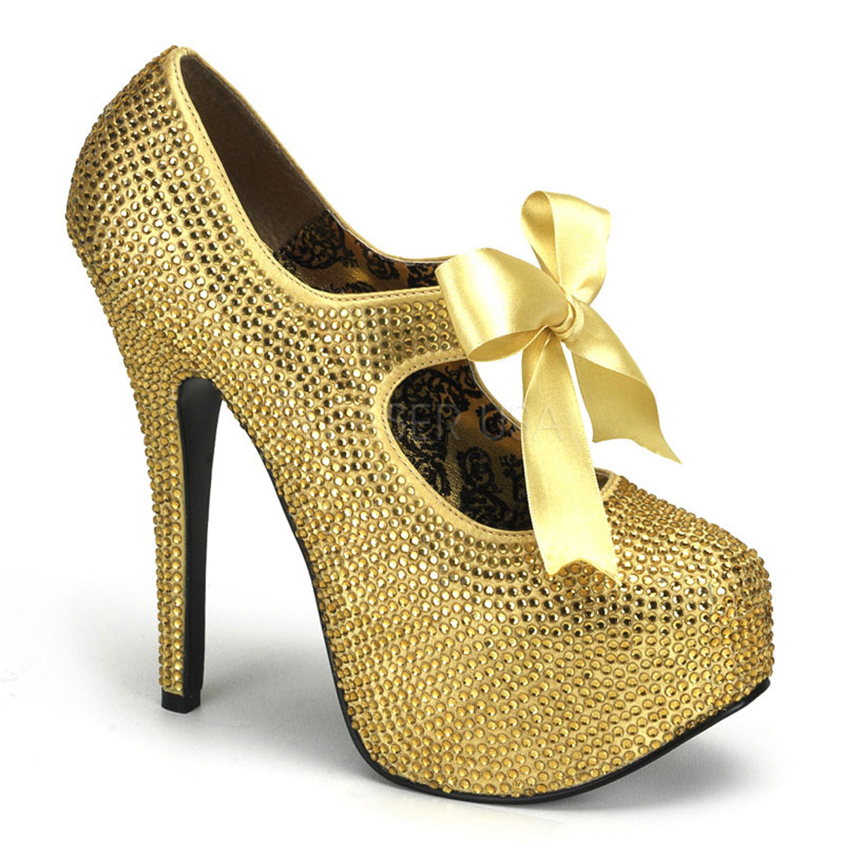TEEZE-04R Gold Rhinestones