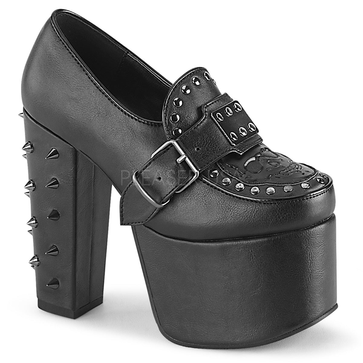 TORMENT-500 Black Vegan Leather