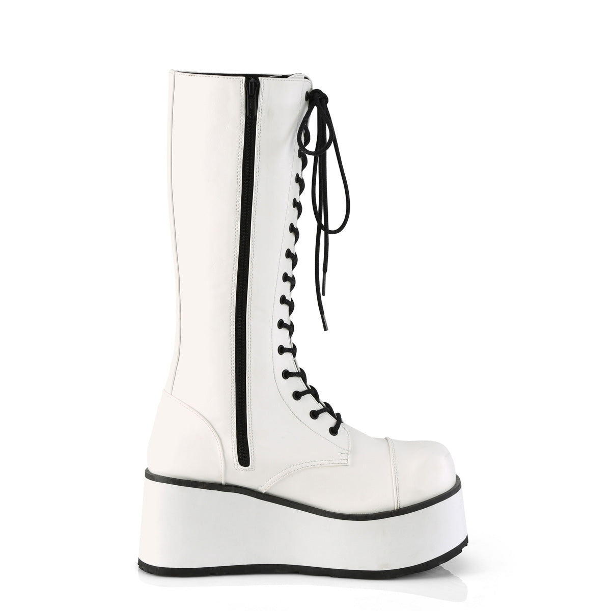 TRASHVILLE-502 White Vegan Leather