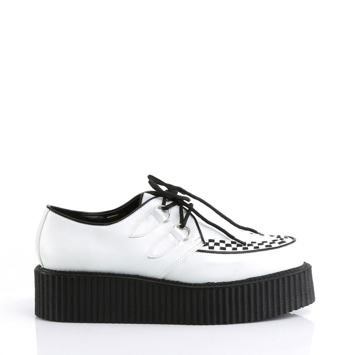 V-CREEPER-502 White Vegan Leather