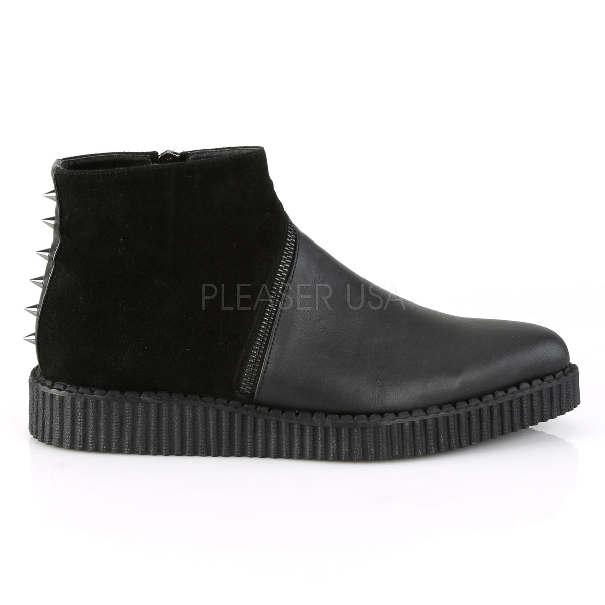 V-CREEPER-750 Black Vegan Leather-Microfiber