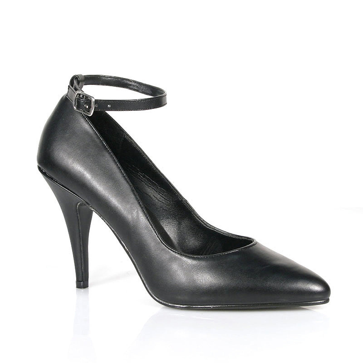 VANITY-431 Black Faux Leather