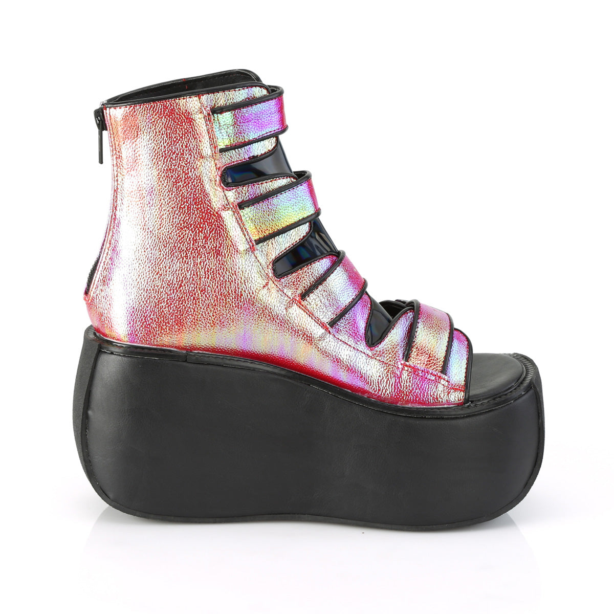 VIOLET-150 Pink-Green Iridescent Vegan Leather-Hologram