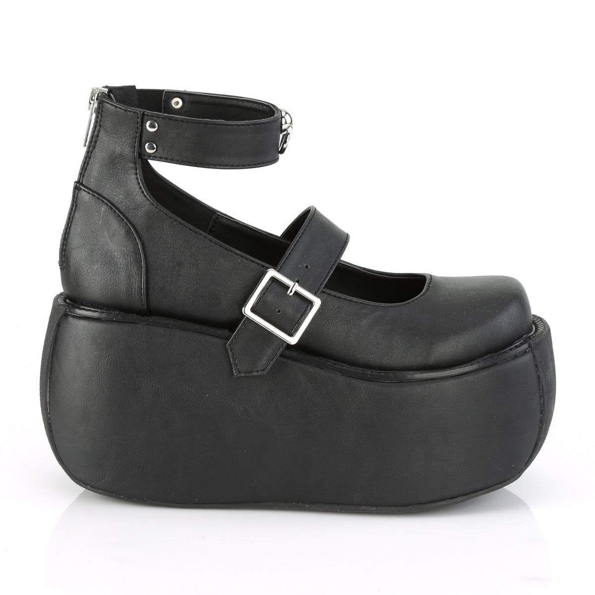 VIOLET-32 Black Vegan Leather