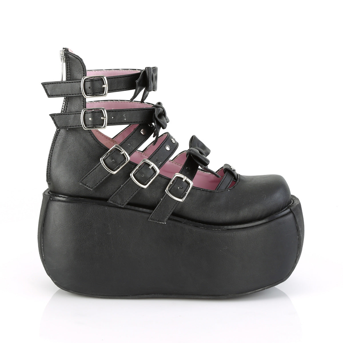 VIOLET-45 Black Vegan Leather